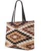 imageMontana West Wrangler Tote Bag for Women Canvas Shoulder Handbag Aztec PurseMultiple Coffee