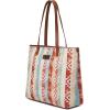 imageMontana West Wrangler Tote Bag for Women Canvas Shoulder Handbag Aztec PurseMultiple Coral Brown