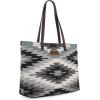 imageMontana West Wrangler Tote Bag for Women Canvas Shoulder Handbag Aztec PurseMultiple Grey