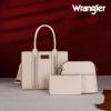 imageWrangler 3Pcs Purses for Women Tote Bag Crossbody Handbag Sets with StrapBeige