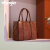 imageWrangler 3Pcs Purses for Women Tote Bag Crossbody Handbag Sets with StrapCrocodile Brown