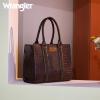 imageWrangler 3Pcs Purses for Women Tote Bag Crossbody Handbag Sets with StrapCrocodile Coffee