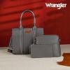 imageWrangler 3Pcs Purses for Women Tote Bag Crossbody Handbag Sets with StrapGray