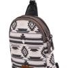 imageWrangler Aztec Crossbody Sling Bags for Women Southwestern Print Purse with Detachable StrapAztecblack