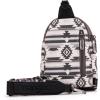 imageWrangler Aztec Crossbody Sling Bags for Women Southwestern Print Purse with Detachable StrapAztecblack