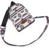 imageWrangler Aztec Crossbody Sling Bags for Women Southwestern Print Purse with Detachable StrapAztecblack