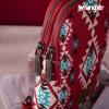 imageWrangler Aztec Crossbody Sling Bags for Women Southwestern Print Purse with Detachable StrapAztecburgundy