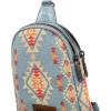 imageWrangler Aztec Crossbody Sling Bags for Women Southwestern Print Purse with Detachable StrapAztecjean