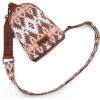 imageWrangler Aztec Crossbody Sling Bags for Women Southwestern Print Purse with Detachable StrapAzteclight Coffee