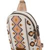 imageWrangler Aztec Crossbody Sling Bags for Women Southwestern Print Purse with Detachable StrapAztectan