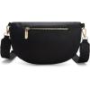 imageWrangler Crossbody Bag for Women Cute Fanny Pack Small Belt Chest Waist BagsBlack