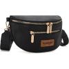 imageWrangler Crossbody Bag for Women Cute Fanny Pack Small Belt Chest Waist BagsBlack