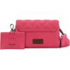 imageWrangler Crossbody Wallet Purses for Women Rfid Blocking Wallet Purses with Crossbody StrapAhot Pink
