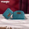 imageWrangler KeyChain Wallet Wristlet Wallets for Women Dual Pouch Wristlet Rfid Blocking Credit Card Holder WalletTurquoise