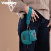 imageWrangler KeyChain Wallet Wristlet Wallets for Women Dual Pouch Wristlet Rfid Blocking Credit Card Holder WalletTurquoise
