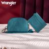 imageWrangler KeyChain Wallet Wristlet Wallets for Women Dual Pouch Wristlet Rfid Blocking Credit Card Holder WalletTurquoise