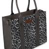 imageWrangler Tote Bags for Women Western Purse and Handbags Satchel Tophandle with Card HolderBleopard Light Grey