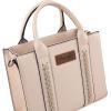 imageWrangler Tote Bags for Women Western Purse and Handbags Satchel Tophandle with Card HolderClassicbeige