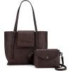 imageMontana West Wrangler 2Pcs Handbag Sets Purses for Women Medium Tote Bag Crossbody PursesCoffee