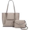 imageMontana West Wrangler 2Pcs Handbag Sets Purses for Women Medium Tote Bag Crossbody PursesGray