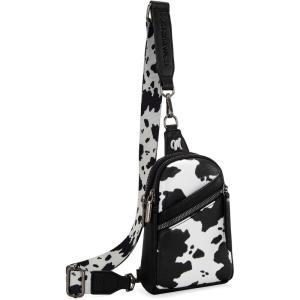 imageMontana West Small Crossbody Sling Bag for Women Cute Cross Body Fanny Pack PurseAablack