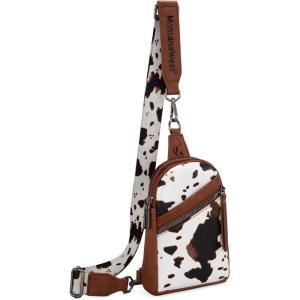 imageMontana West Small Crossbody Sling Bag for Women Cute Cross Body Fanny Pack PurseAabrown