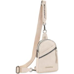 imageMontana West Small Crossbody Sling Bag for Women Cute Cross Body Fanny Pack PurseFbeige