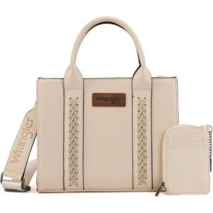 imageWrangler Tote Bags for Women Western Purse and Handbags Satchel Tophandle with Card HolderClassicbeige