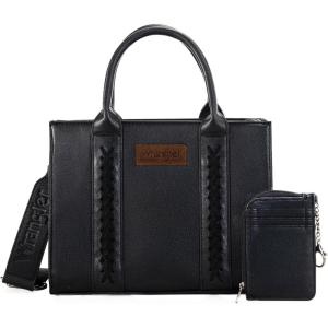 imageWrangler Tote Bags for Women Western Purse and Handbags Satchel Tophandle with Card HolderClassicblack