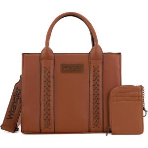 imageWrangler Tote Bags for Women Western Purse and Handbags Satchel Tophandle with Card HolderClassicbrown