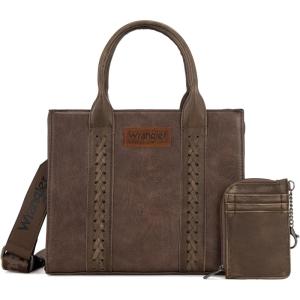 imageWrangler Tote Bags for Women Western Purse and Handbags Satchel Tophandle with Card HolderVintagebrown