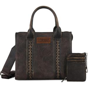 imageWrangler Tote Bags for Women Western Purse and Handbags Satchel Tophandle with Card HolderVintagecoffee