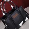 imageMontana West  Wrangler Tote Bag for Women Western Cow Print Purse Designer Top Handle HandbagsM Blackguitar Strap