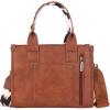 imageMontana West  Wrangler Tote Bag for Women Western Cow Print Purse Designer Top Handle HandbagsMcow Print Brown