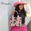 imageMontana West  Wrangler Tote Bag for Women Western Cow Print Purse Designer Top Handle HandbagsMcow Print Pink