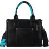 imageMontana West  Wrangler Tote Bag for Women Western Cow Print Purse Designer Top Handle HandbagsMcow Print Turquoise