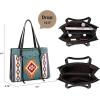 imageMontana West Aztec Tapestry Collection Tote Bag with Wallet Set Western Purse and Handbag for Women TR145G816BK