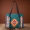 imageMontana West Aztec Tapestry Collection Tote Bag with Wallet Set Western Purse and Handbag for Women TR145G816BK