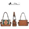 imageMontana West Aztec Tapestry Tote Bag Western Vegan Leather Purses and Satchel Handbag Blanket Print Large Shoulder Handbag for Women MW1097G8085BR