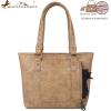 imageMontana West Spiritual Collection Western Tote Bag for Women Vegan Leather Shoulder Handbag with WalletArtist Light Brown