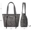 imageMontana West Spiritual Collection Western Tote Bag for Women Vegan Leather Shoulder Handbag with WalletGrey