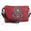 imageMontana West Western Aztec Collection Tote Handbag Wristlet Clutch Shoulder Bag for WomenA4 Burgundy