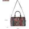 imageMontana West Western Pattern Canvas Weekender Bag Travel Duffle Bags MW12285110RD
