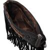 imageWrangler Crossbody Small Purse for Women Wristlet Fringe Bag Western PurseAngel Black