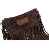 imageWrangler Crossbody Small Purse for Women Wristlet Fringe Bag Western PurseAngel Coffee