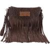 imageWrangler Crossbody Small Purse for Women Wristlet Fringe Bag Western PurseAngel Coffee