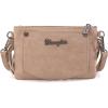 imageWrangler Crossbody Small Purse for Women Wristlet Fringe Bag Western PurseAngel Khaki