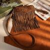 imageWrangler Crossbody Small Purse for Women Wristlet Fringe Bag Western PurseAngel Oakwood