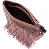 imageWrangler Crossbody Small Purse for Women Wristlet Fringe Bag Western PurseAngel Peach