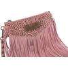 imageWrangler Crossbody Small Purse for Women Wristlet Fringe Bag Western PurseAngel Peach